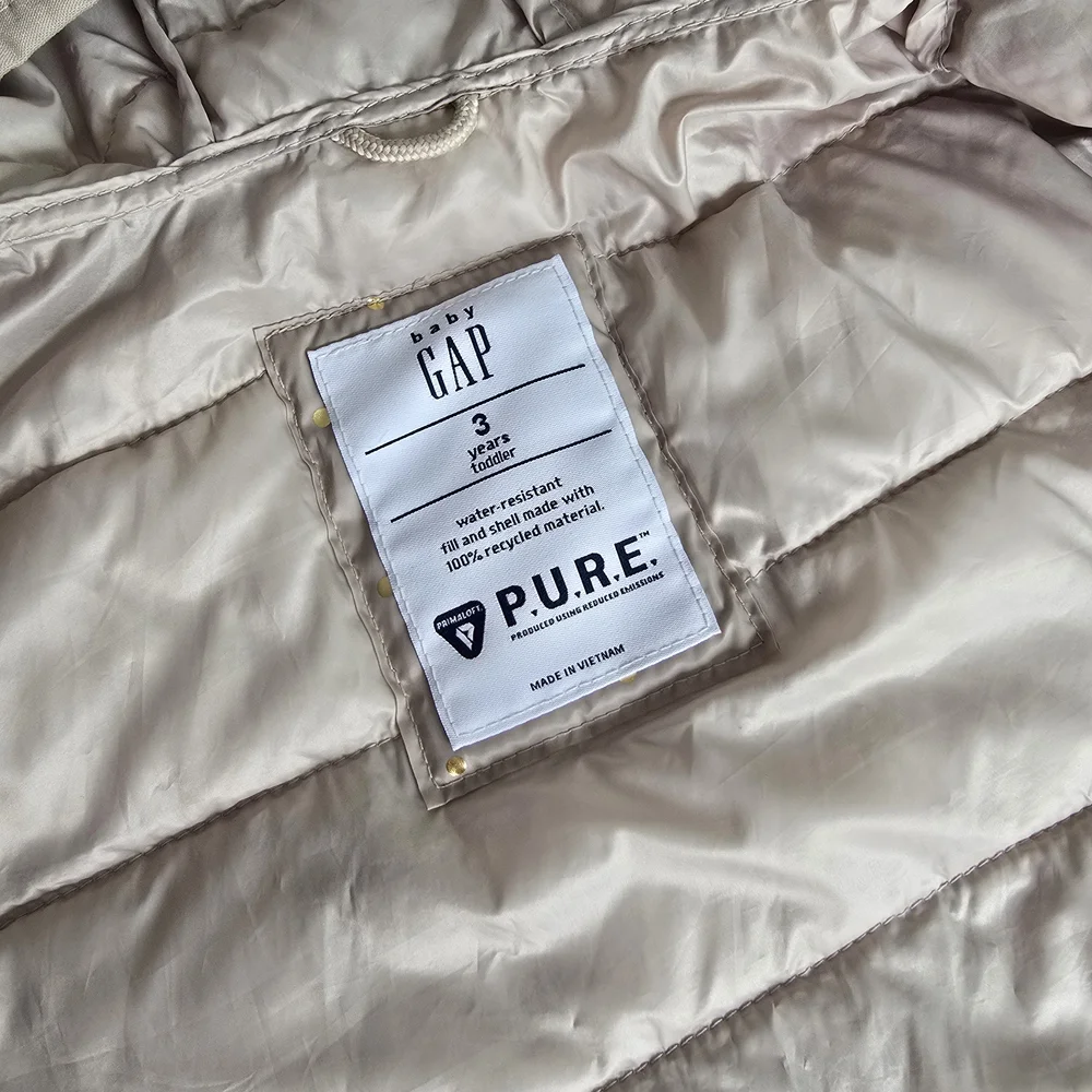 GAP Kids Unicorn Puffer Jacket - Beige